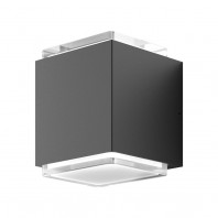Domus-MOJO 20W LED Two Way Wall Bracket IP65 240V - Black , Dark Grey & White